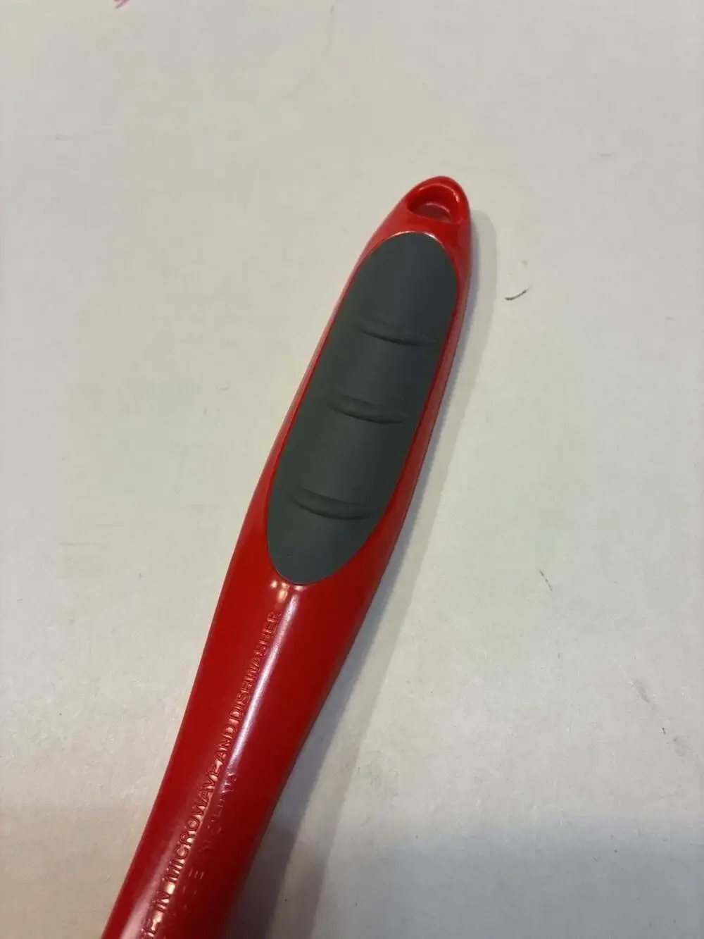 Betty Crocker Red Melamine Slotted Serving Spoon